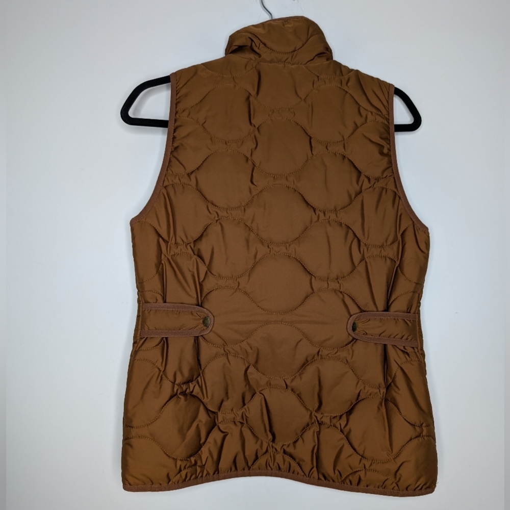 J. Crew Signature Puffer Vest Recycled Primaloft Brown XS - Picture 11 of 11